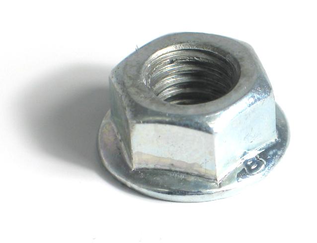 Nut w/flange M8 st.8 FZB DIN 6923