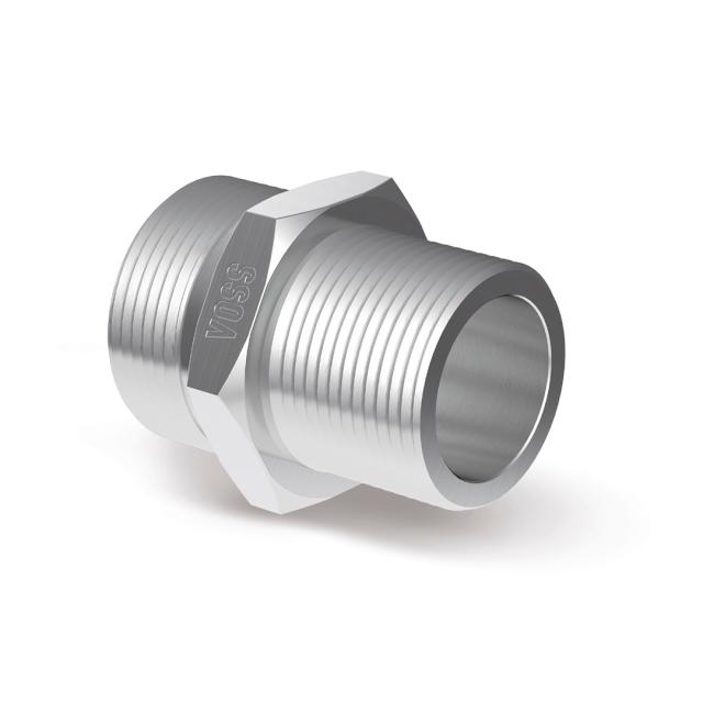 Male stud connector - L series - BSPT 