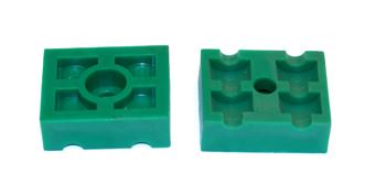 Plastic parts twin clamp body