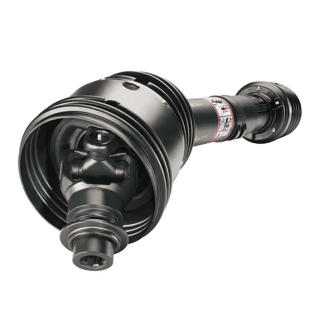 S6 80° Constant velocity joint PTO Shaft 1010mm - 1 3/8 Z6 Yoke Ball collar x 1 3/4 Z6 LB - Shear bolt torque limiter Taper pin