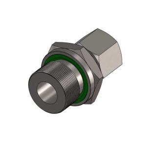 Male stud connector  with seal ring - AISI 316L