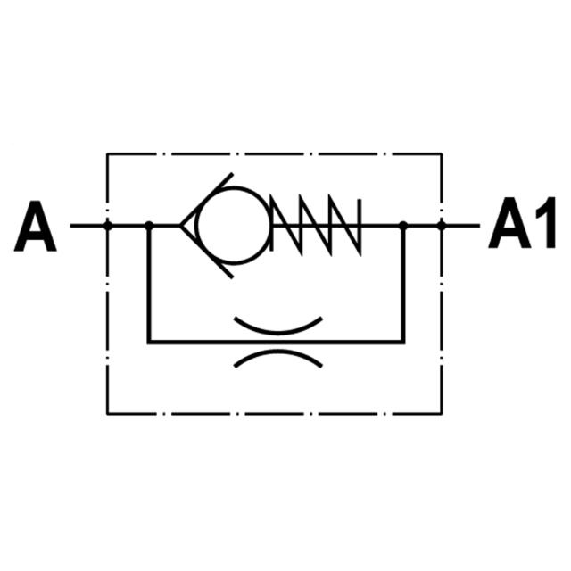 Throttle/Checkvalve 3/8