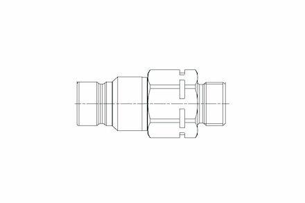 Quick coupling MQS-F -  Male Flat Face - Metric Male