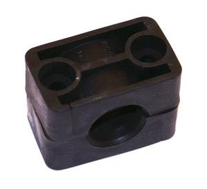 Rubber parts single clamp body