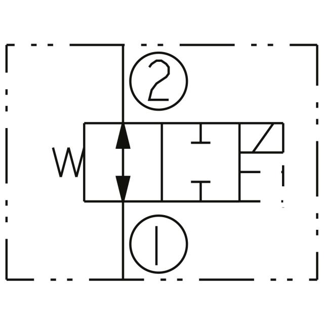 10 Cartridge valve NO, 23 Ltr