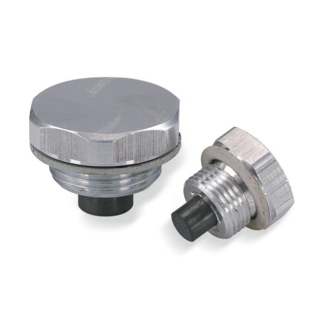 Alu drain plug w/magnet 1/2