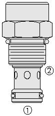 12 2-way Flow control Pressure comp. 40 ltr/min