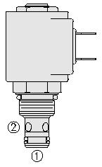 12 Cartridge valve NC, 80 Ltr
