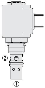 10 Cartridge valve NC, 45 Ltr