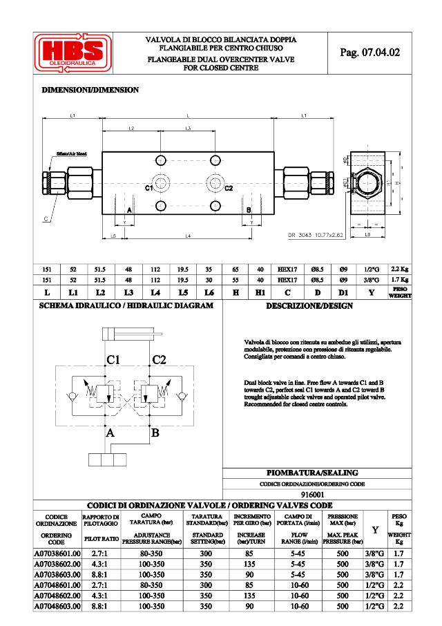 OCV Dobb. 3/8″ 4,3:1