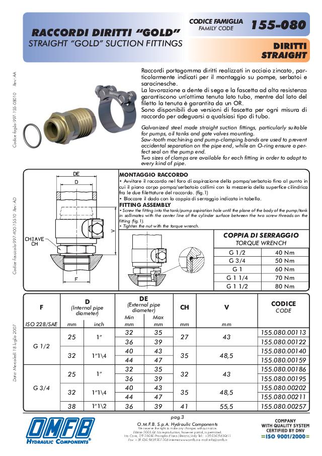 Connector 1″-50mm ″Lige″