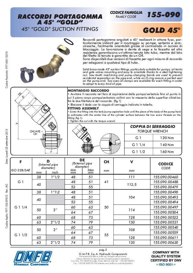 Connector 1-1/2″-63 mm 45°