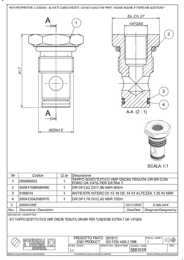 DNCE50 Prop m. 1/4″ T port