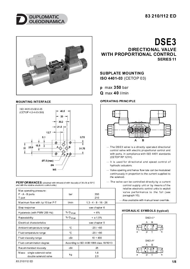 Prop.ventil S1- 3/16 l/min