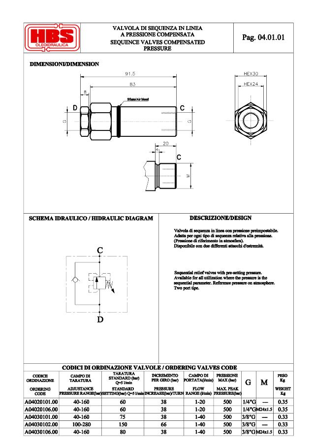 Sekvensventil 3/8″ Comp.200ba