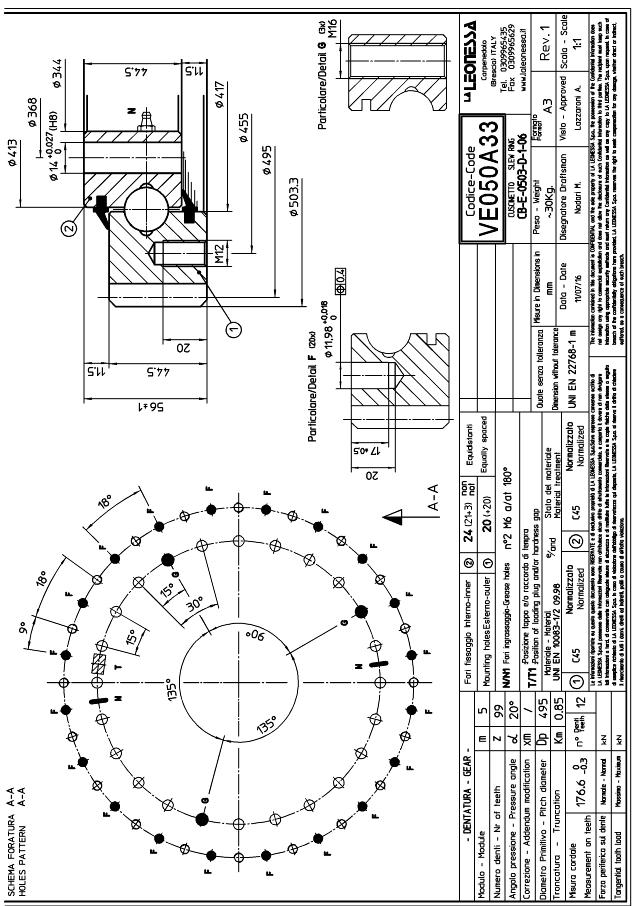 Tanddrejekrans VE050A33