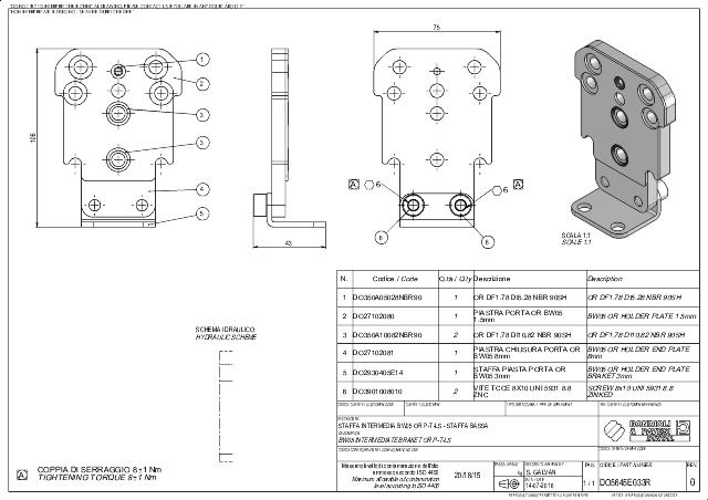 BW05 Mellemplade m/ fod H2