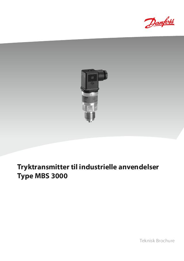 Tryktransducer 4-20 mA, 250 bar