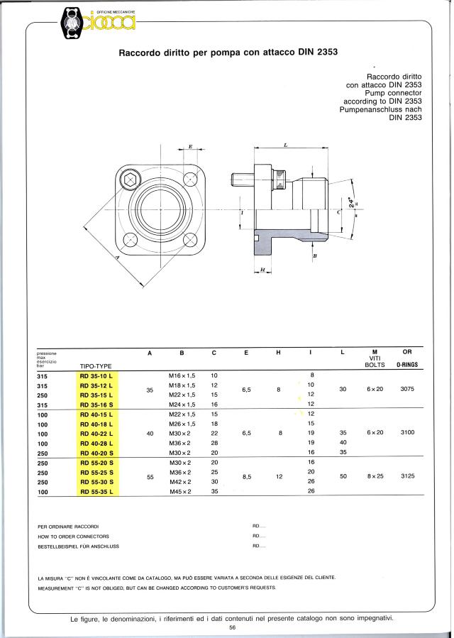 Portflange ø40-M26x1,5 18L