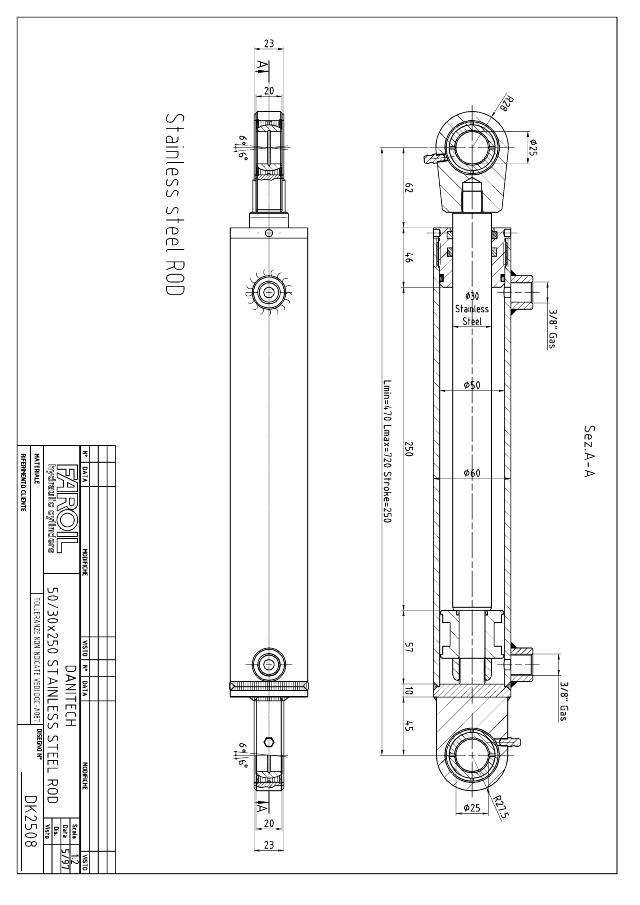 Cylinder l-min = 470 mm