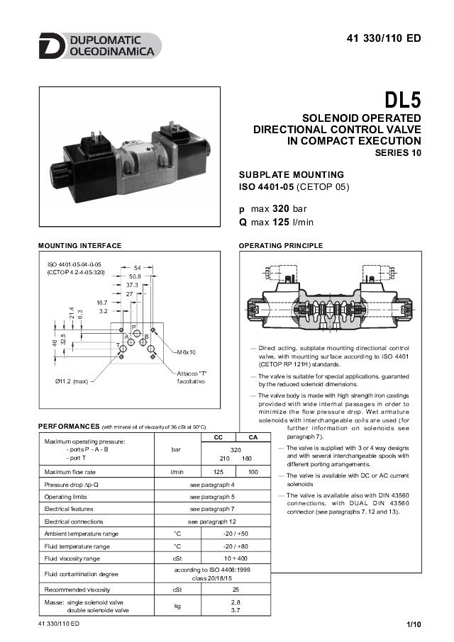 NG10 Magnetventil 24 V DC m/softskift