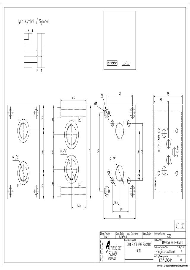 NG10 parallelblok 3/4″ Bagudt.