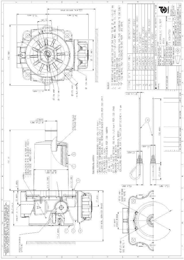 FIS100/02 Returfilter+Breather