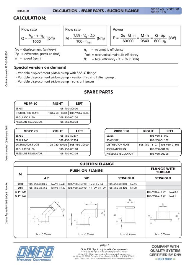 Portflange D.64/45° 50x50