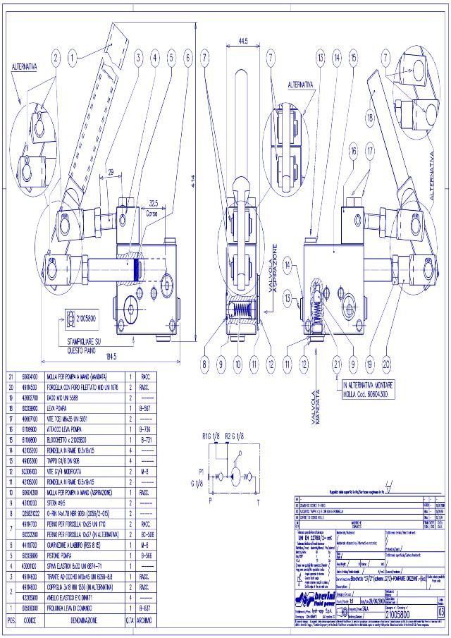 Manifold håndpumpe 6cm³ ″K″