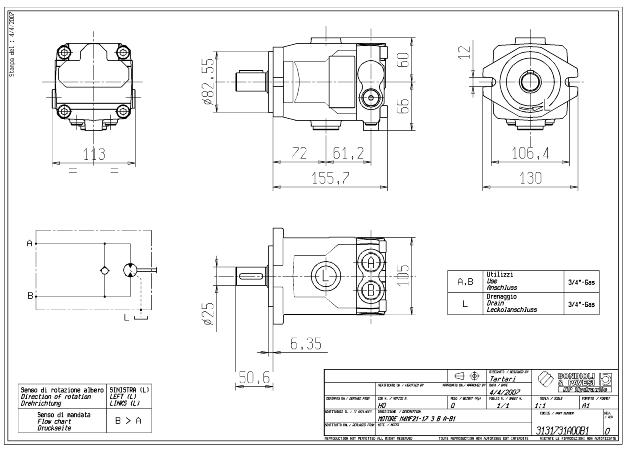 Motor 17 cm3 ø25 m.kontra PAIN