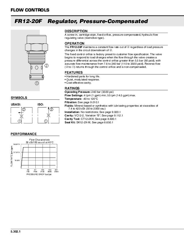 12 2-vejs Flow reg. trk. 40 ltr/min