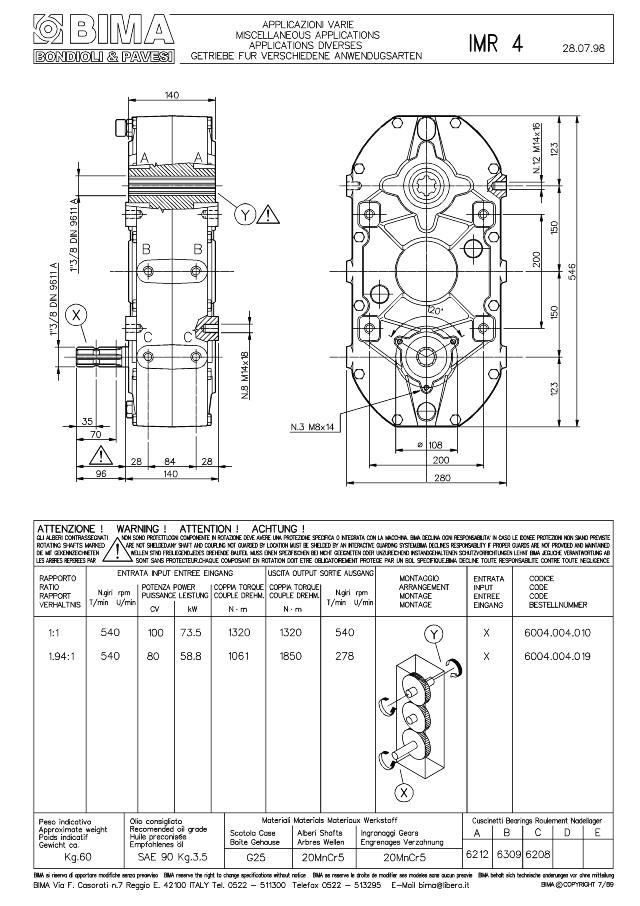 IMR4gear 1,9:1_3/8Z6F-1 3/8Z6M