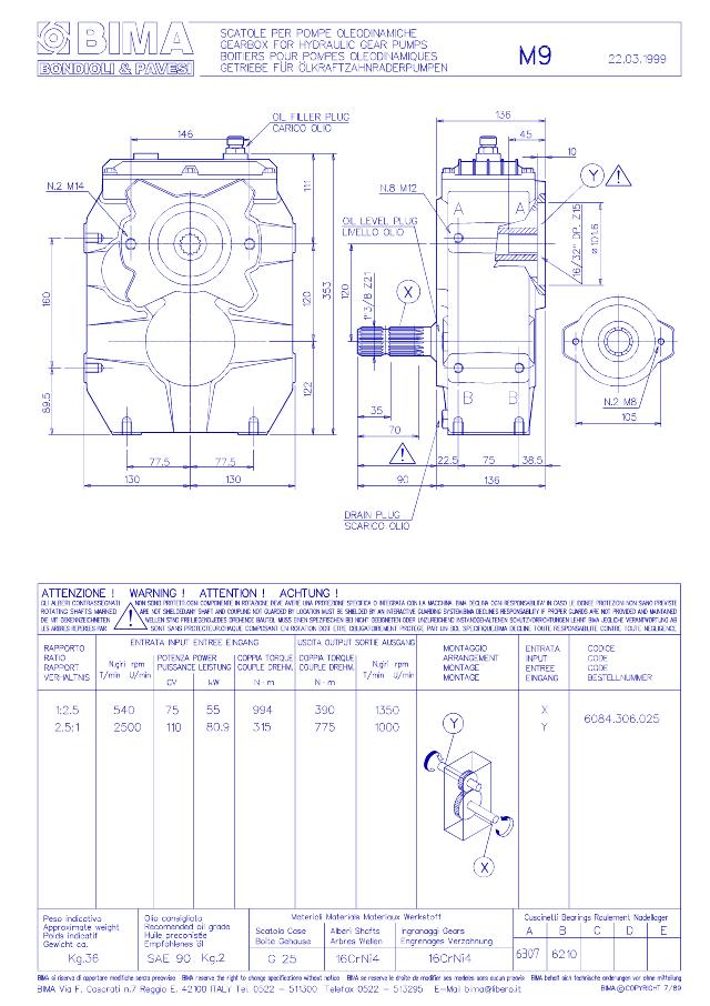 M9 gear 1:2,5_1 3/8Z21-SAE-BZ15