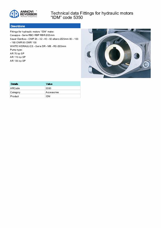 Flange for SAE-A m/Ø 25mm