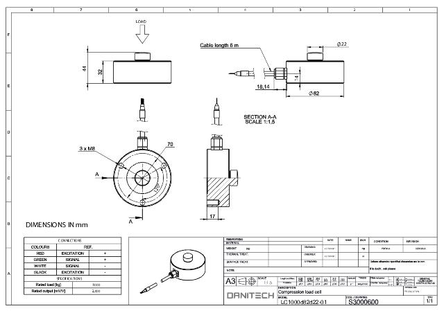 Vejecelle 1000kg 2mV/V