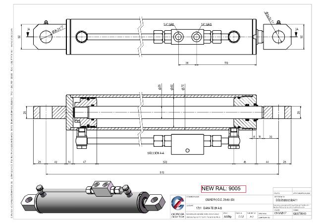 CYLINDER LMIN=510