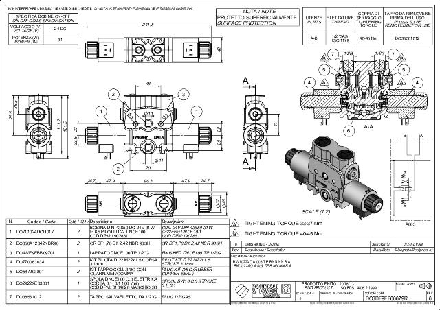 BW10 TP AE3 G1/2 24V