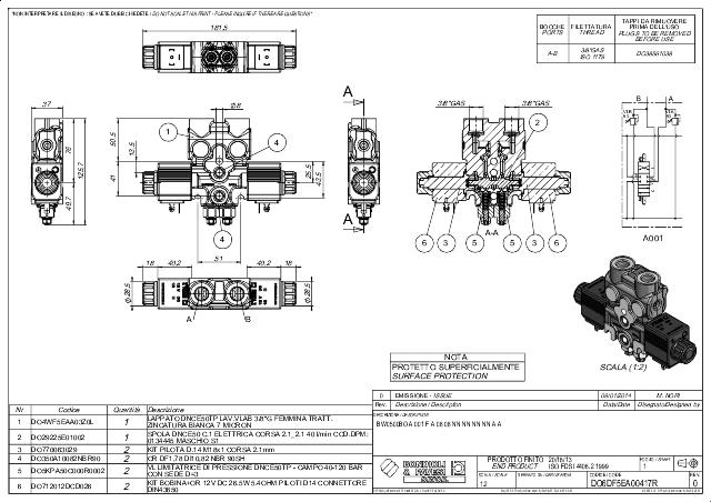 BW05 TP AE1 db.chok 80bar 12Vdc DIN43650