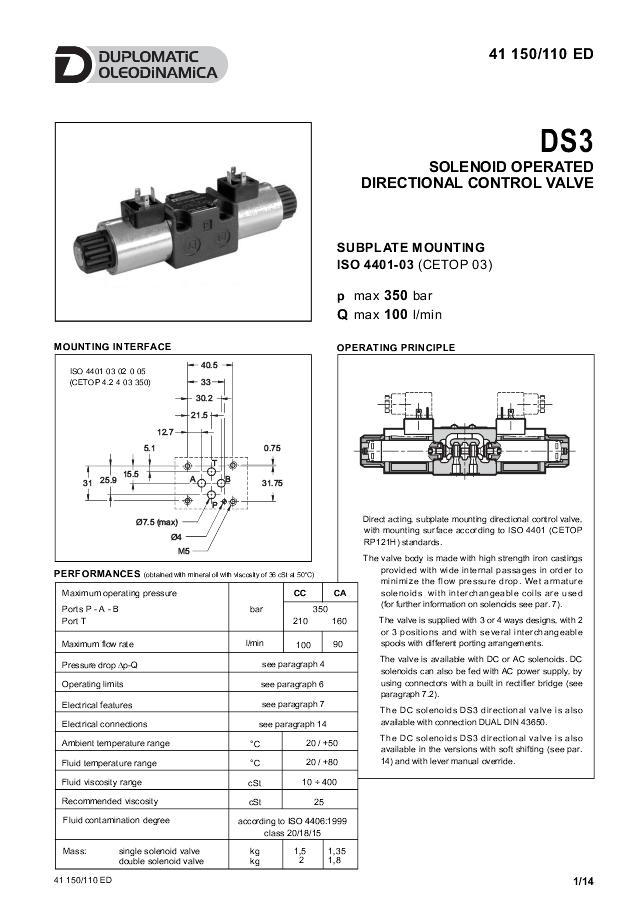 NG06 Magnetventil 24 V DC