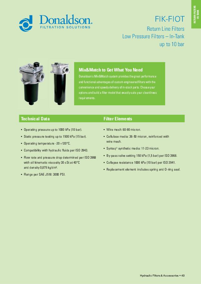 FIOT200 Returfilter base