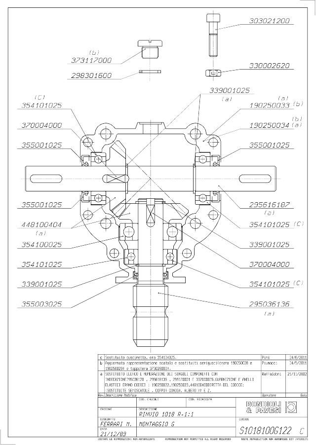 S1018 T-Gear 1:1 - X= Ø25 h8 - Y= Ø25 h8 - Z= 1 3/8″ Z6