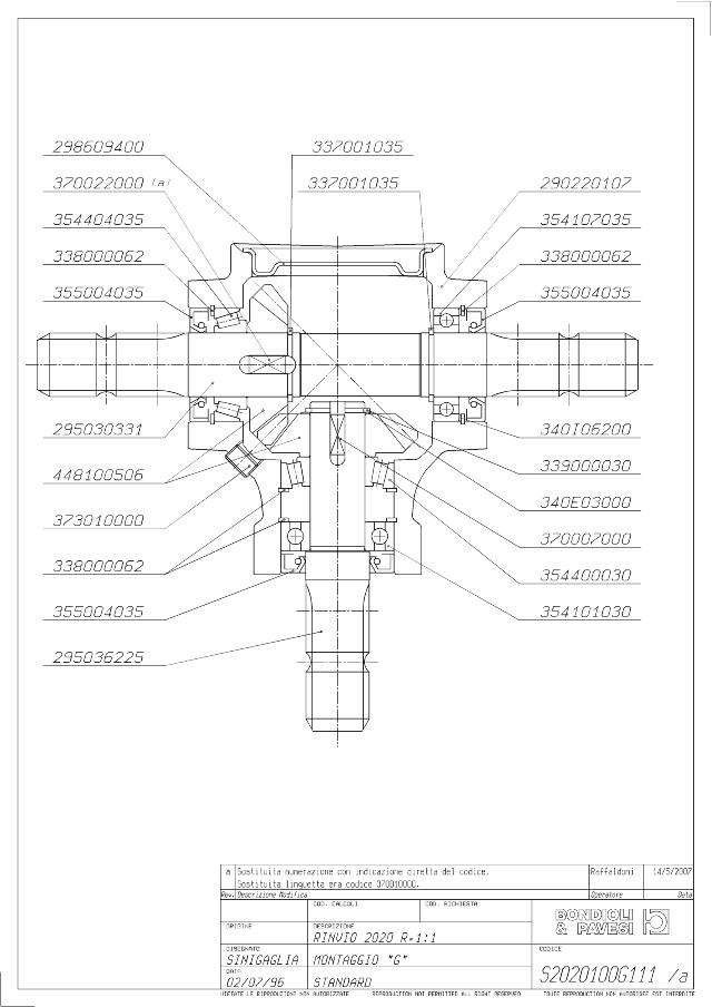 S2020 T-Gear 1:1 - X= 1 3/8″ Z6 - Y= 1 3/8″ Z6 - Z= 1 3/8″ Z6