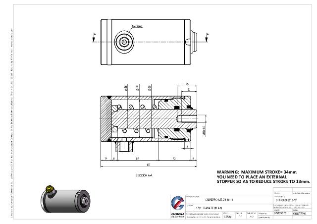 Cylinder l-min = 127 mm