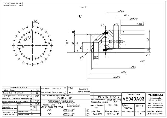 Tanddrejekrans VE040A03