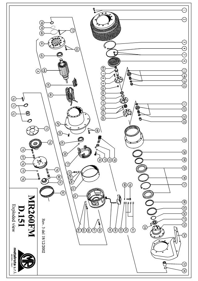 MR260/350FM 2kW,24V 2500 rpm